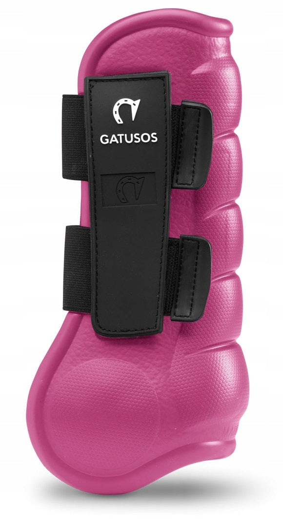 Ochraniacze skokowe GATUSOS DELUXE przody różowe - Cavalo